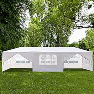 Wedding Tent,10'x30' Outdoor Canopy Party Tent, Sunshade Shelter with Upgraded Thicken Steel Tube ..