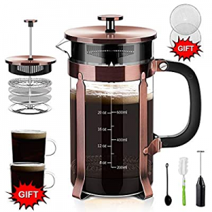 Upgraded French Press Coffee Maker Stainless Steel 34 oz now 10.0% off , Coffee Press with Stainle..