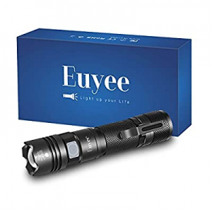 Euyee Rechargeable LED Flashlight now 50.0% off ,800 Lumens Zoomable Flashlight, 5 Model Water Res..