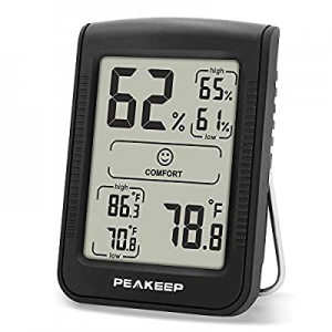 Peakeep Digital Hygrometer Thermometer now 50.0% off , Accurate Room Indoor Humidity and Temperatu..