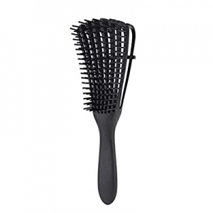Hair Brush New Scalp Massage Comb Hair Brush Women Detangle Hairbrush Anti-tie Knot Comb (Black)