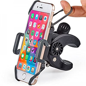 Bike & Motorcycle Phone Mount - For iPhone 11 (Xs, Xr, X, 8, Plus/Max), Samsung Galaxy S20 or any Ce