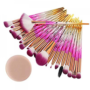 Makeup Brush-20 pcs Makeup Brush Set tools Make-up Toiletry Kit Make Up Brush Set (D)