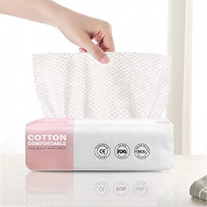 GothicBride Disposable Face Towel Facial Cotton Tissue Dry Wipes for Sensitive Skin (1 PACK-60 PCS)