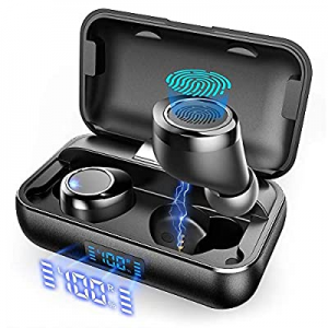 True Wireless Earbuds, VANKYO X200 Bluetooth 5.0 Earbuds in-Ear TWS Stereo Headphones with Smart LED