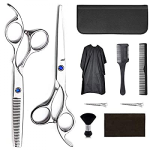 Hair Cutting Scissors Set Hairdressing Scissors Kit,Professional Barber Salon Home Shear Kit For Men