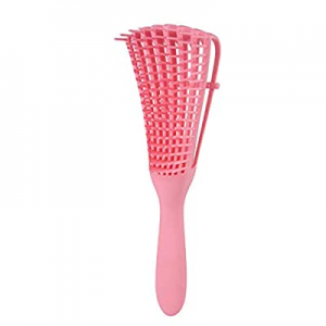New Scalp Massage Comb Hair Brush Women Detangle Hairbrush Anti-tie Knot Comb (Pink)