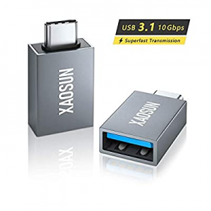 USB C to USB 3.0/3.1 Adapter [2 Pack] - XAOSUN Thunderbolt 3 to USB 3.0 Adapter Compatible with MacB