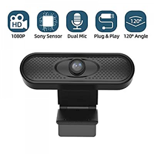 Webcam with Microphone now 70.0% off , 1080P HD Web Camera for Computer Streaming Camera with 120-..