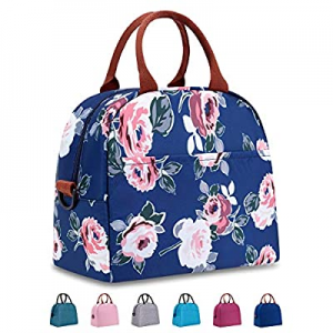 40.0% off Elvira Insulated Tote Lunch Bag with Removable Adjustable Shoulder Strap for Women Water..