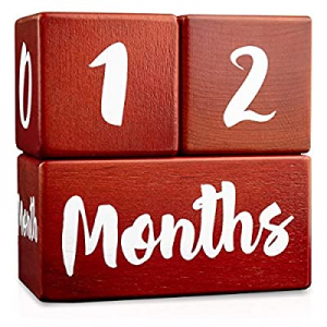 Growing Gifts Baby Milestone Blocks for Boys and Girls (3 Pc. Set) | 1-52 Weekly now 50.0% off , M..