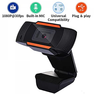1080P Webcam with Microphone now 20.0% off ,USB Webcam with Free-Driver Installation Web Camera fo..