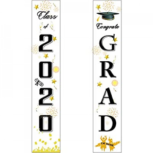 One Day Only！60.0% off GDRABO Graduation Decorations 2020 - Class of 2020 Congrats Grad Porch Sign..