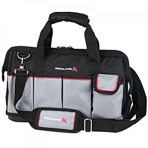 Tool Bag Wide Mouth with Multi-Compartment Pockets now 50.0% off , Organizer Bag with Adjustable S..