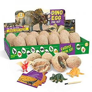 50.0% off Dino Egg Dig Kit Dinosaur Eggs Dig Kits 12 Dinosaur Excavation Kits with 12 Unique Dinos..