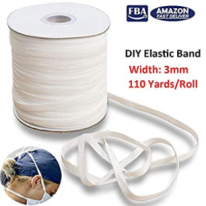 Elastic Band for Sewing 1/8 Inch now 50.0% off , DIY Mask Crafts Bungee String Cord for Sewing 110..