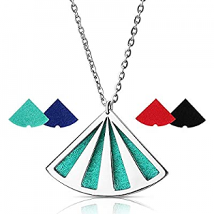 RoyAroma Aromatherapy Essential Oil Necklace Stainless Steel Locket Pendant Perfume Diffuser Necklac