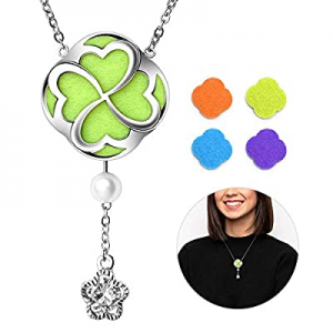 RoyAroma Aromatherapy Essential Oil Necklace Gift for Woman Diffuser Pendant Jewelry for Women and G