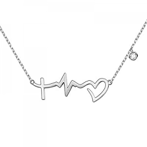 15.0% off S925 Sterling Silver Faith Hope Love Cross Lifeline Heart Pendant Necklace Bracelet Chri..