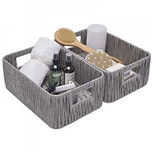 StorageWorks Hand-Woven Decorative Baskets with Handles now 40.0% off , Woven Baskets for Storage,..