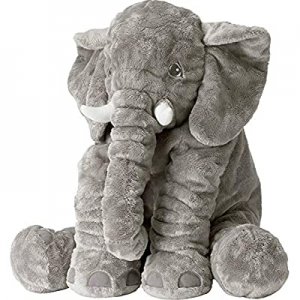 One Day Only！Tuko Big Elephant Stuffed Animals Plush Toy now 38.0% off ,Stuffed Elephant Cushion D..