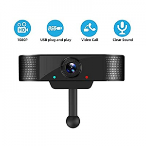Webcam with Microphone now 80.0% off ,1080P HD Webcam Desktop or Laptop, USB Computer Camera for L..