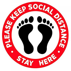 One Day Only！5 Pcs Social Distancing Floor Decals now 60.0% off , Safety Floor Sign Marker - Pleas..