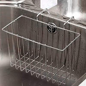 Sponge Holder, Sink Caddy Kitchen Brush Soap Dishwashing Liquid Drainer Rack - Stainless Steel now..