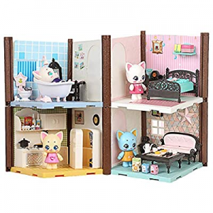 FULIM 4-in-1 Dollhouse Toy now 50.0% off , Doll House for 2 3 4 Year Old Little Girls, Toddler Dol..