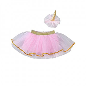 Baby Girls Tutu Skirt Sets Tulle Newborn Birthday Photo Props Outfits with Headband 0-2T now 50.0%..