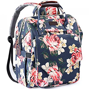 Diaper Bags Backpack now 40.0% off , Kaome Large Multifunction Baby Bag for Girl, Floral Waterproo..