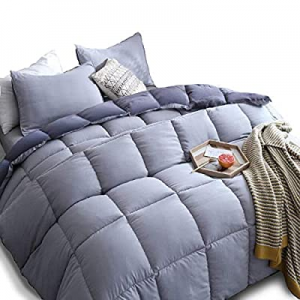 KASENTEX All Season Down Alternative Quilted Comforter Set Reversible Ultra Soft Duvet Insert Hypo..
