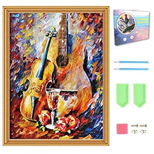 35.0% off Vigeiya 5D Diamond Painting Kit with Wooden Frame Canvas for Adults Kids Full Drill Art ..