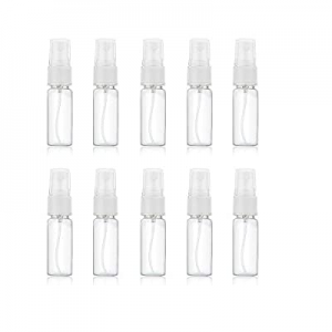 10 Pack Spray bottle Empty Mist 20ml 0.66 Ounce for Travel Perfumes Refillable Make up Clear Plastic