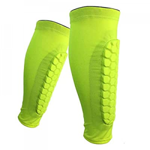 Calf Compression Sleeve, Shin Guards for Soccer Calf Brace Honeycomb Crashproof Calf Pads, Leg Compr