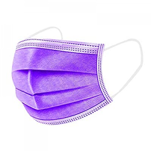 50 Disposable Face Fleece Guard Disposable Dust Protection with Ear Loops (Purple) now 80.0% off 