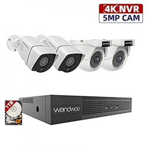 [5MP 8CH] POE Dome Security Camera System with 1TB Hard Drive now 60.0% off , Wandwoo 8 Channel Ho..