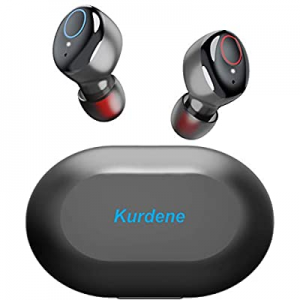 Kurdene Wireless Earbuds,Bluetooth Earbuds with Charging Case Immersive Sounds IPX8 Waterproof Sport