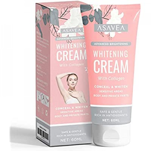 AsaVea Brightening Cream- Brightens Nourishes Moisturizes Underarm, Neck, Knees, Elbows, Between Leg