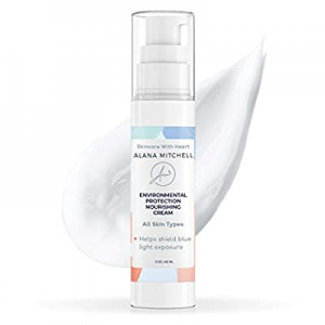 Blue Light Skin Protection Anti Aging Face Moisturizer 2oz Contains Jojoba and Aloe To Combat High E