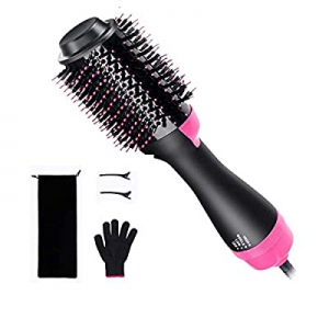 Hair Dryer Brush, Neecci 4 in 1 Hot Air Brush One Step Hair Dryer & Volumizer Hot Air Straightener C