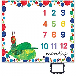 One Day Only！70.0% off EARVO Baby Milestone Blanket 47x40 inches The Very Hungry Caterpillar Baby ..