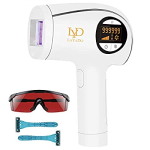 IPL Hair Removal for Women, 999999 Flashes Hair Removal & Ice Compress Permanent Painless for Facial