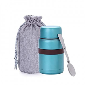G.a HOMEFAVOR Portable Vacuum Insulated Stainless Steel Food Jar Food Flask With Leak Proof Design..