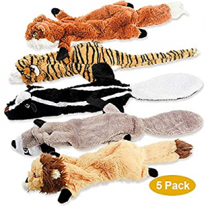 FIREOR Dog Squeaky Toys now 35.0% off , No Stuffing Plush Pet Chew Toy for Small Medium Large Pupp..