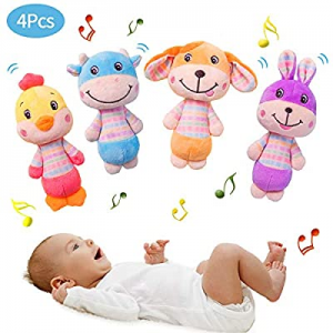 Blppldyci Baby Rattles Toys Newborn First Rattle Toys - Baby Hand Grab now 50.0% off , Hold and Sh..