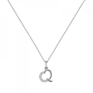 MONOZO Initial Necklace for Women Girls now 55.0% off , 14K White Gold Plated Dainty Necklace with..