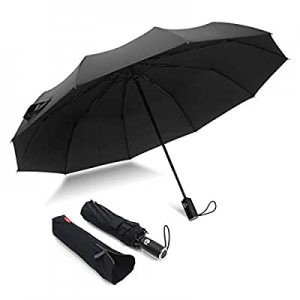 55.0% off Windproof Compact Umbrella- Travel Umbrella - 10Ribs Fiberglass& Auto Open Close Umbrell..