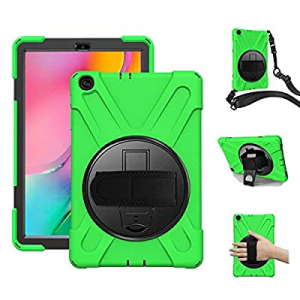 Samsung Galaxy Tab A 10.1 2019 Case with Strap, TSQ Drop Resistant Protective Shockproof Full-Body R