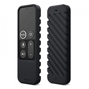 elago R3 Protective Case Compatible with Apple TV Siri Remote 4K (5th) / 4th Generation (Black) - Ex